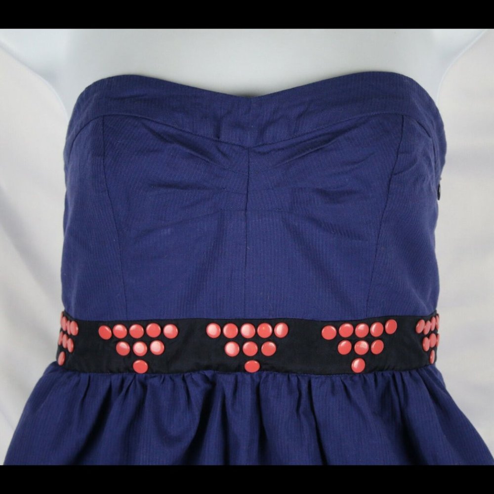 Anthropologie Blue Fairy Cake Dress By Floreat Size 2 - Picture 8 of 13